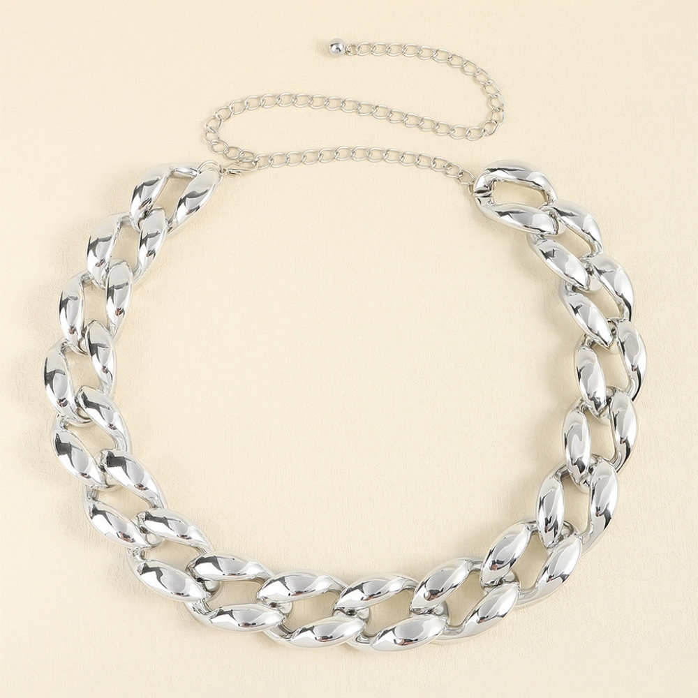 Stylish Silver Chain Belt